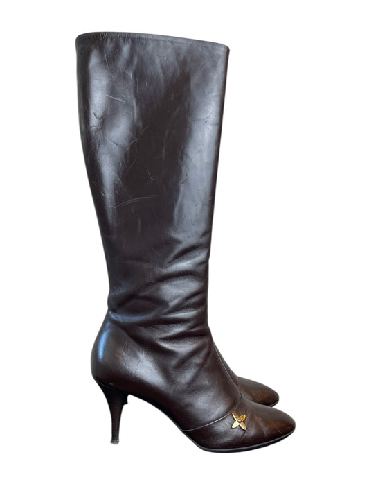 Bottes en cuir Louis Vuitton