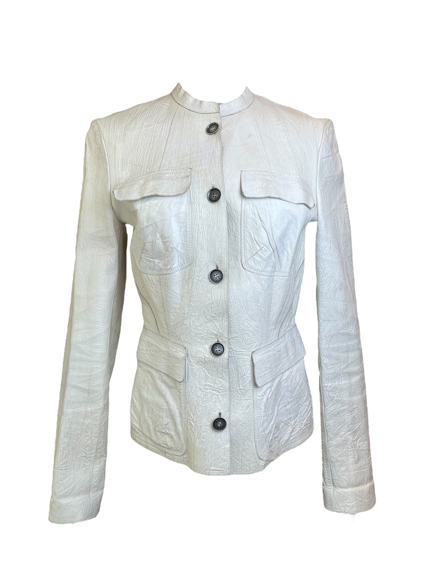 Veste en cuir Burberry