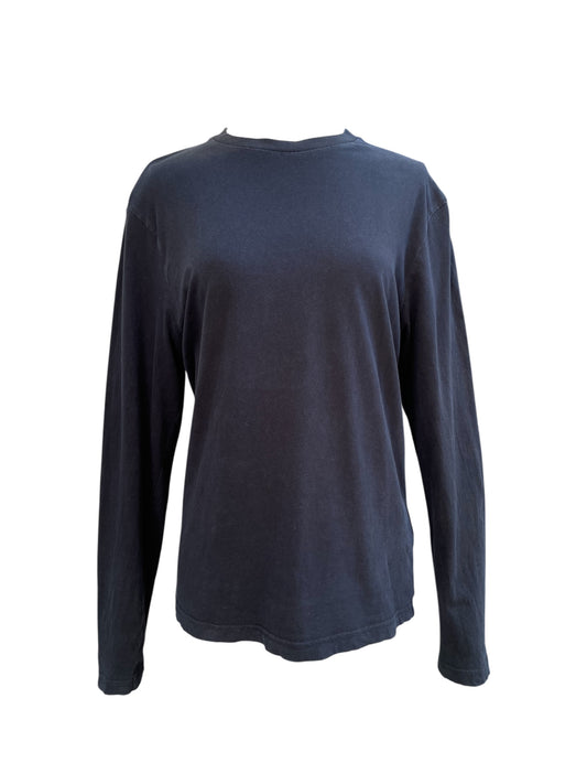 T-shirt noir à manches longues Prada