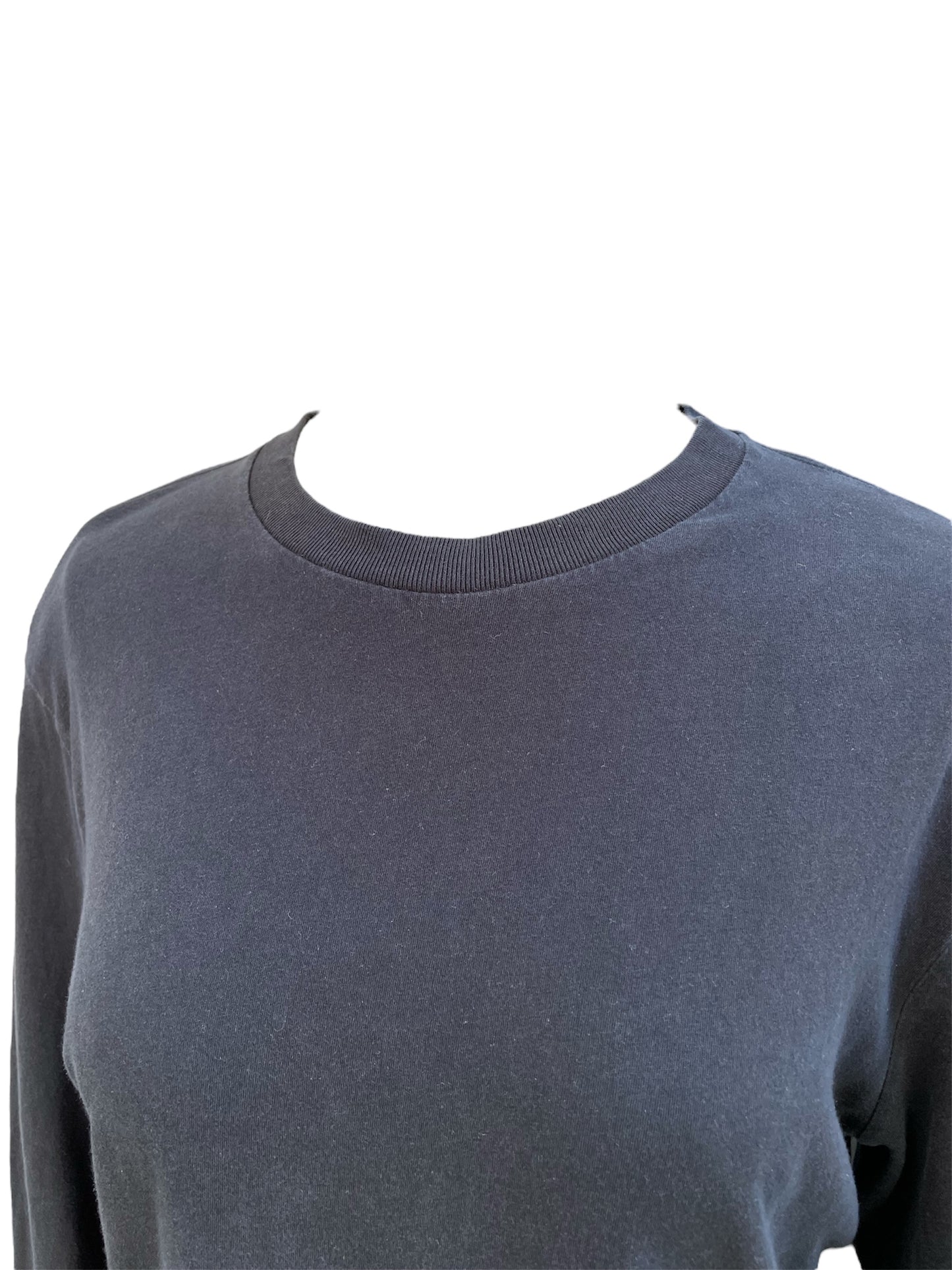 T-shirt noir à manches longues Prada