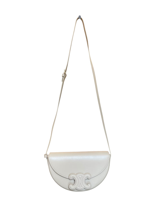 Celine - Beige Leather Crossbody Bag