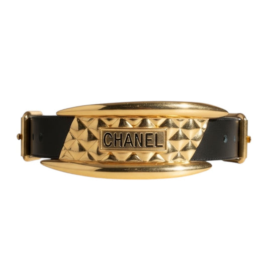 Chanel - Ceinture Gladiateur Dorée - Défilé 1991