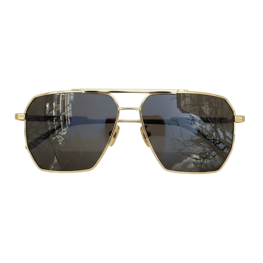 Bottega Veneta - Gold Aviator Sunglasses