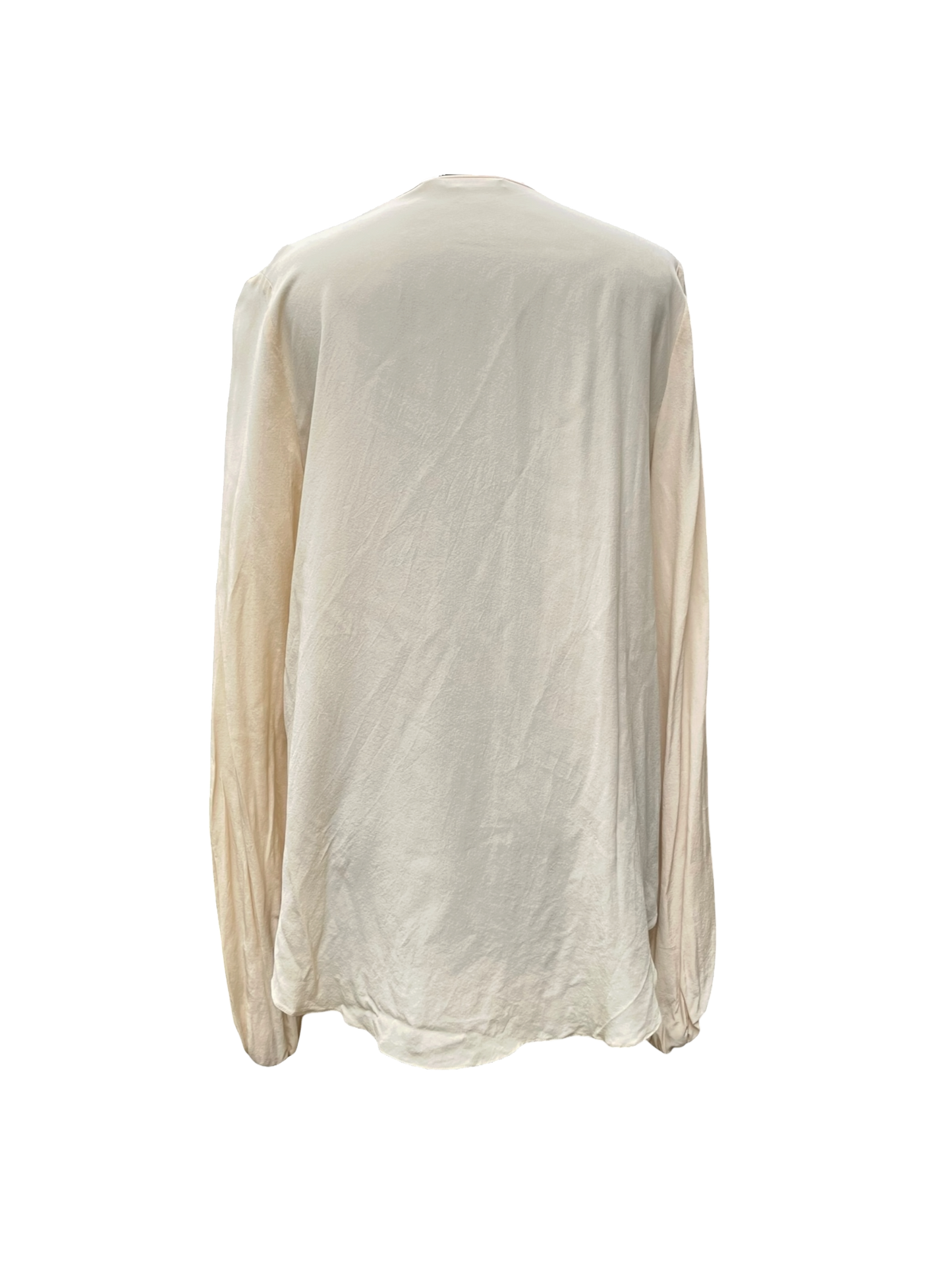 Givenchy - Blouse en soie nude à volants