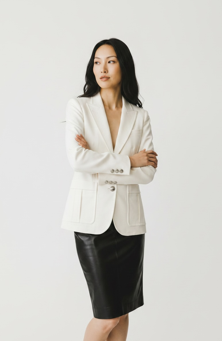Veste de blazer blanche Gucci