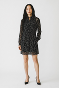 Mini-robe en soie à pois Saint Laurent