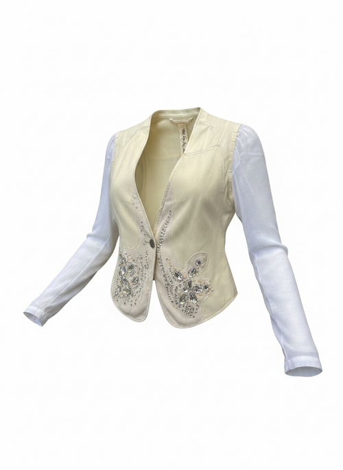 Marithé + François Girbaud La Grande Ligne Embellished Lightweight Jacket