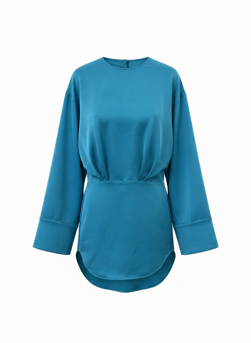Robe courte The Attico Bleu Turquoise