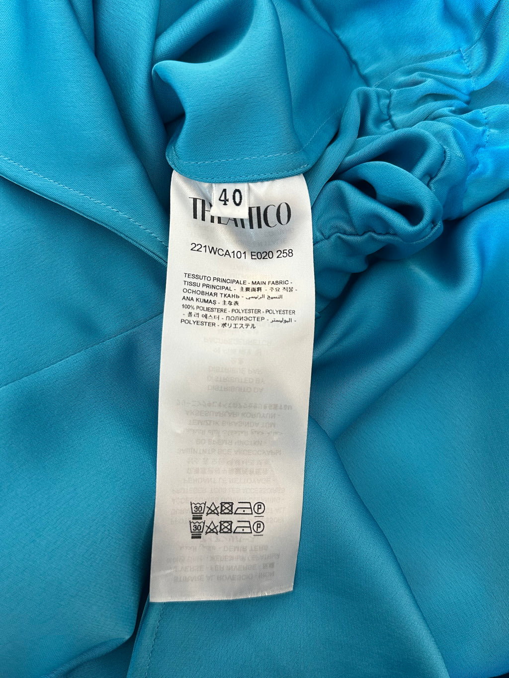 Robe courte The Attico Bleu Turquoise