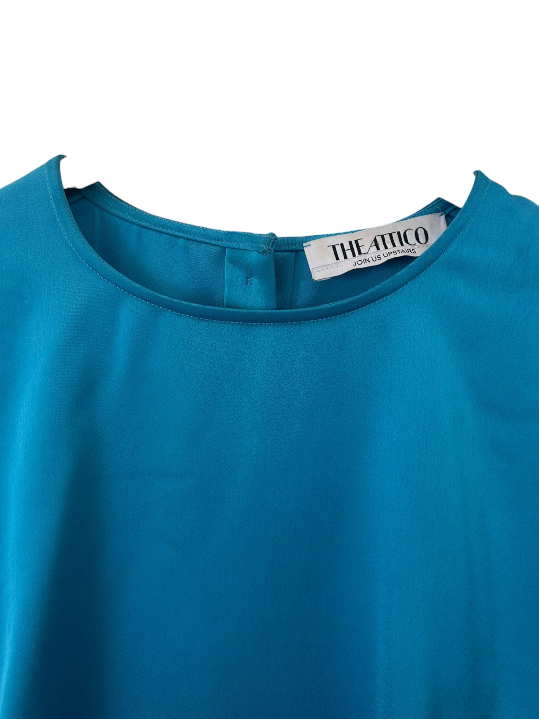 Robe courte The Attico Bleu Turquoise