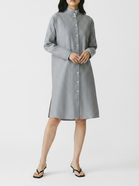 Hermès Striped Shirt Dress