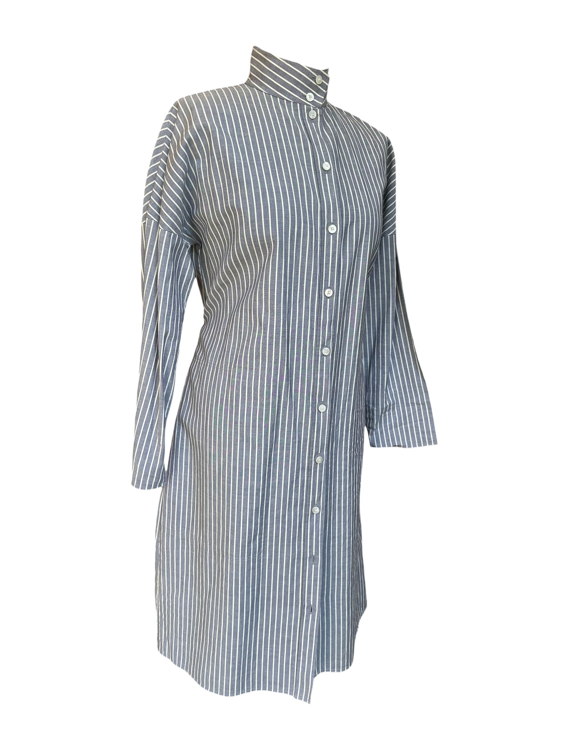 Robe chemise Hermès à rayures