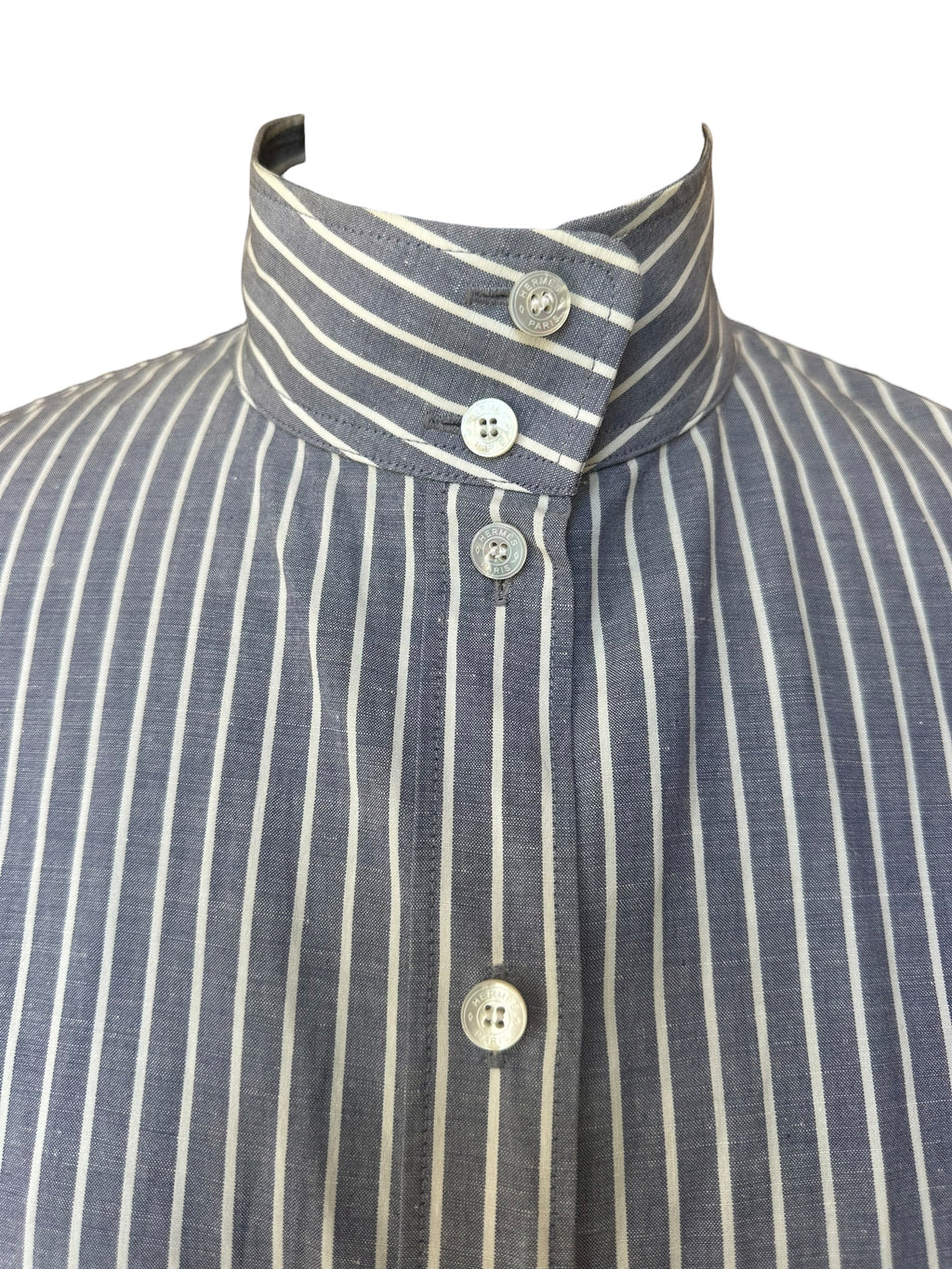 Robe chemise Hermès à rayures