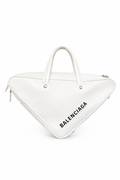 Sac Balenciaga Triangle en cuir blanc