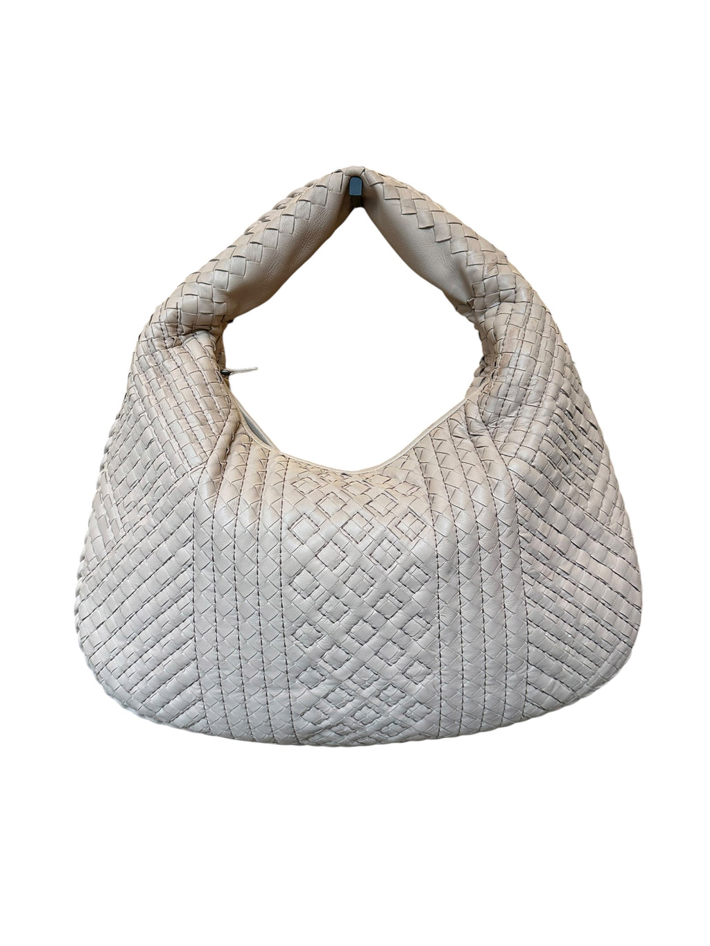 Sac hobo Bottega Veneta en cuir Intrecciato poudre
