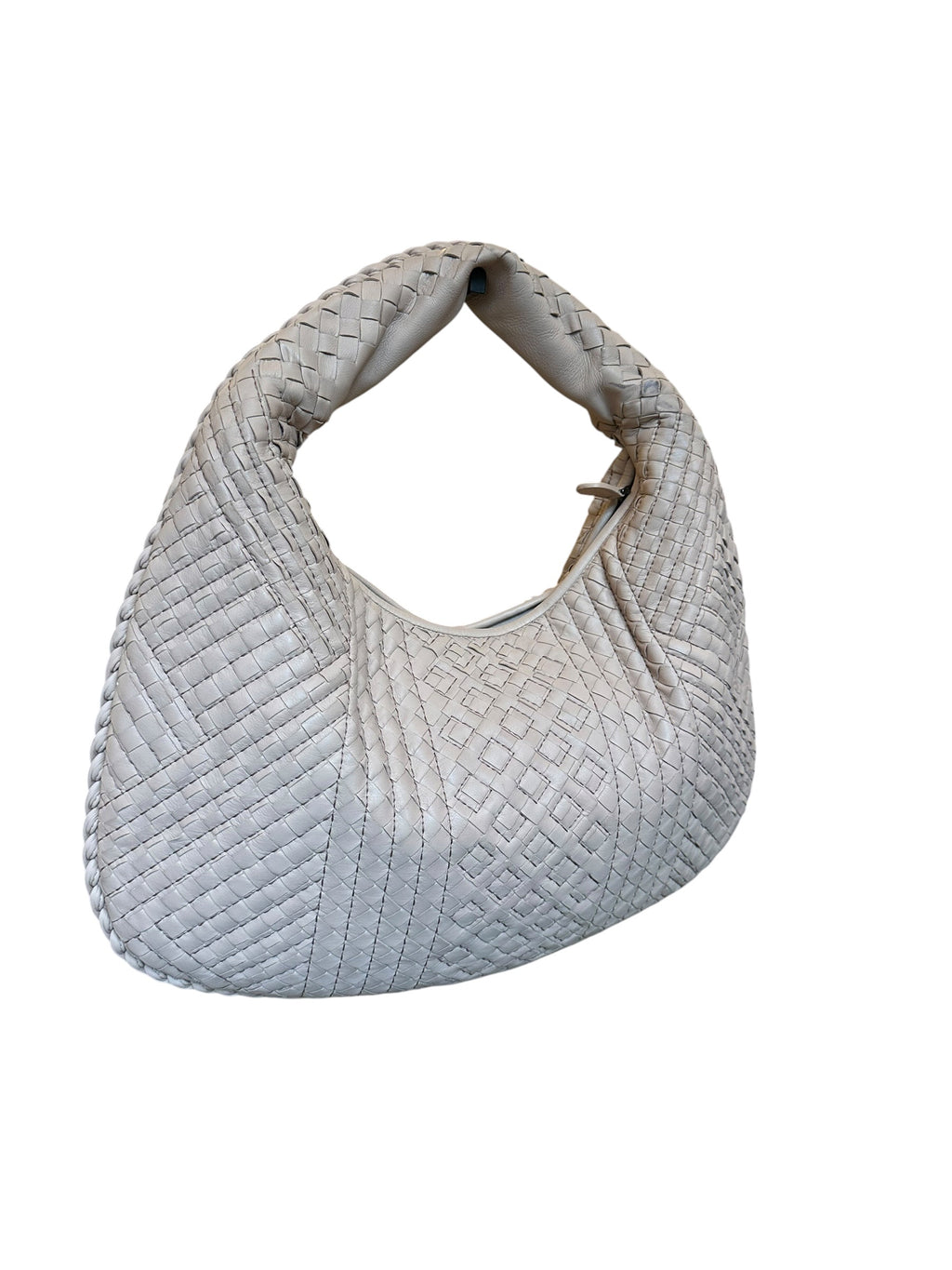 Sac hobo Bottega Veneta en cuir Intrecciato poudre