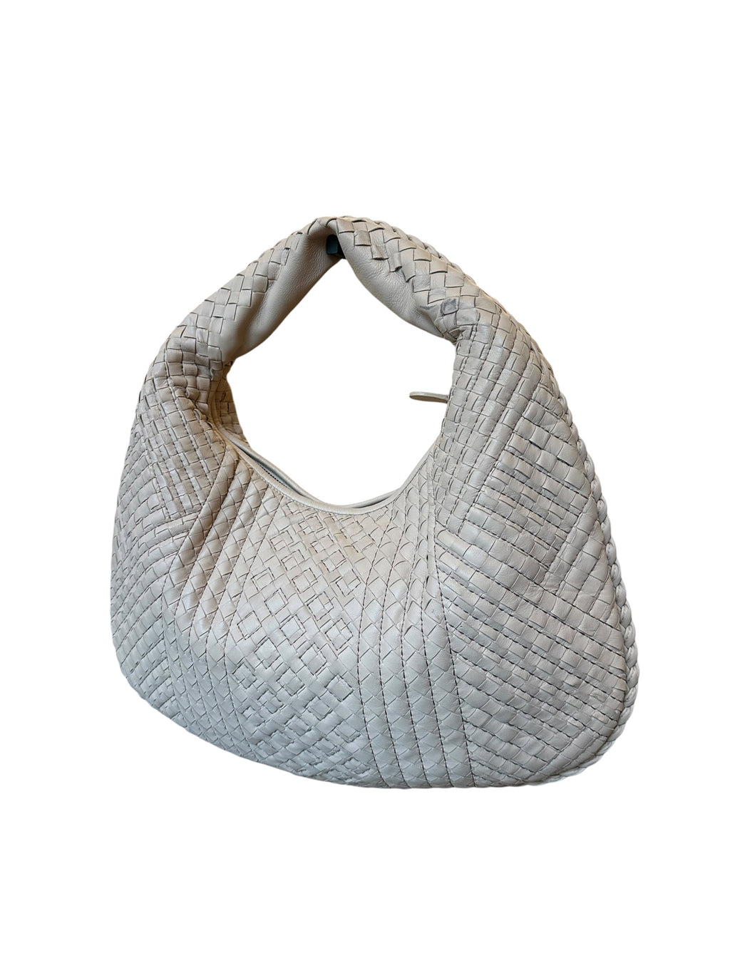 Sac hobo Bottega Veneta en cuir Intrecciato poudre