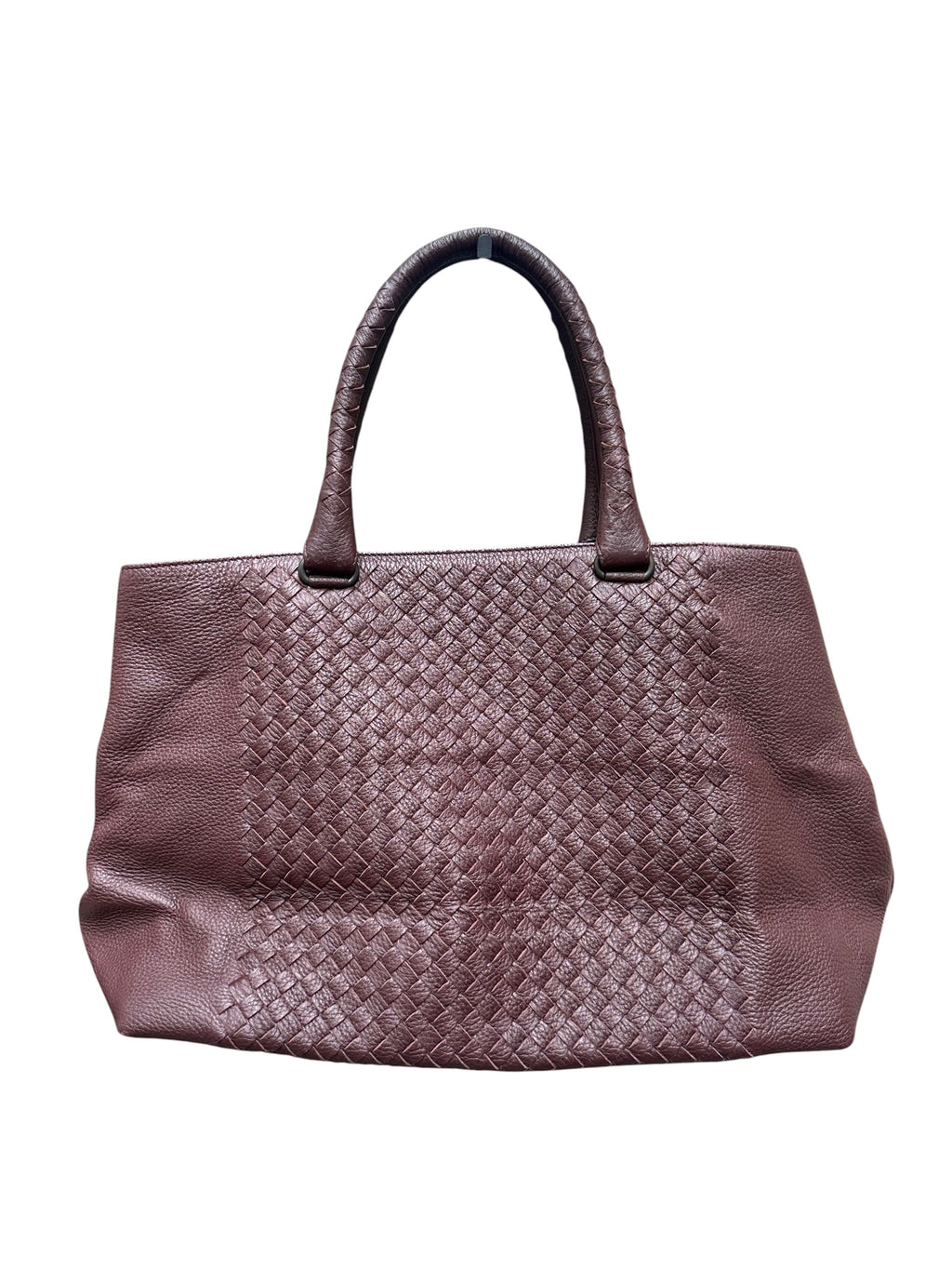 Sac fourre-tout Bottega Veneta en cuir Intrecciato bordeaux