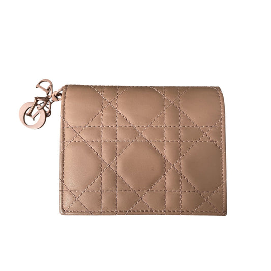 Dior - Nude Matte Leather Wallet with Original Box